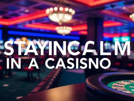 如何在賭博娛樂城中保持冷靜？